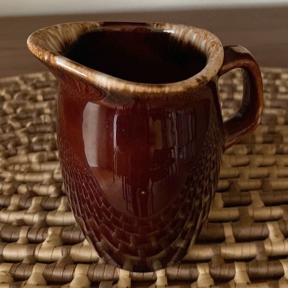 VTG Pair Brown Drip Glaze Pitchers - Picture 9 of 13